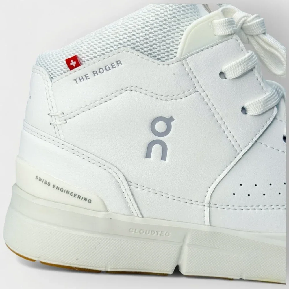 On Roger Clubhouse Mid Women’s Shoes White Sand Size 10 New with Box - Picture 8 of 15